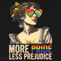 More Pride Less Prejudice Lgbtq Rainbow Doggie Tank thumb 4