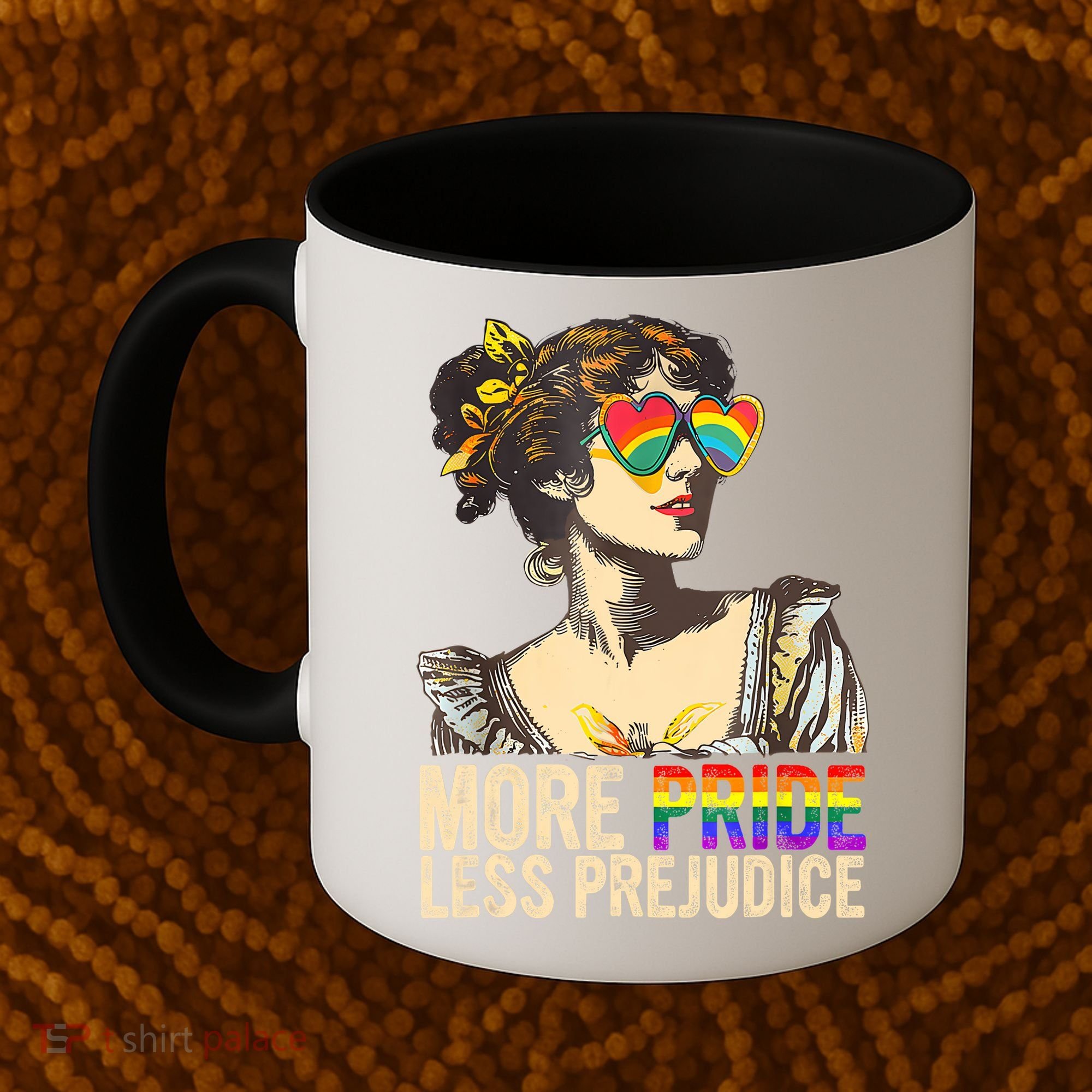 More Pride Less Prejudice Lgbtq Rainbow Coffee Mug