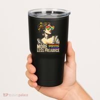 More Pride Less Prejudice Lgbtq Rainbow Tumbler thumb 2