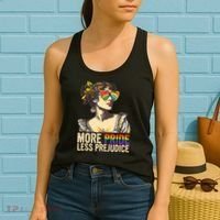 More Pride Less Prejudice Lgbtq Rainbow Women's Tank Top thumb 2