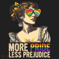 More Pride Less Prejudice Lgbtq Rainbow Hat thumb 2