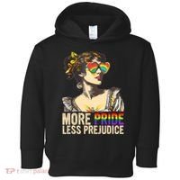 More Pride Less Prejudice Lgbtq Rainbow Toddler Hoodie thumb 0