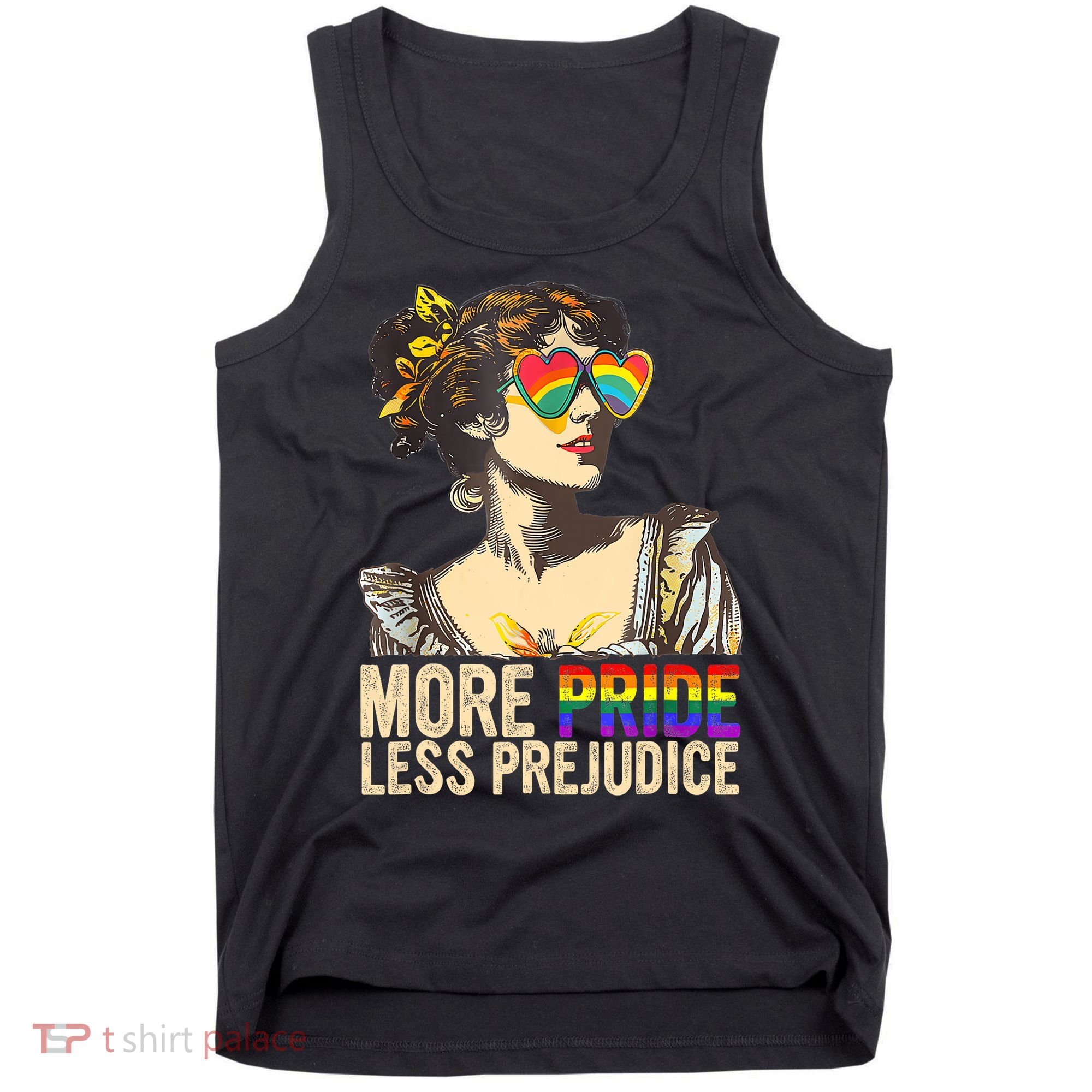 More Pride Less Prejudice Lgbtq Rainbow Tank Top