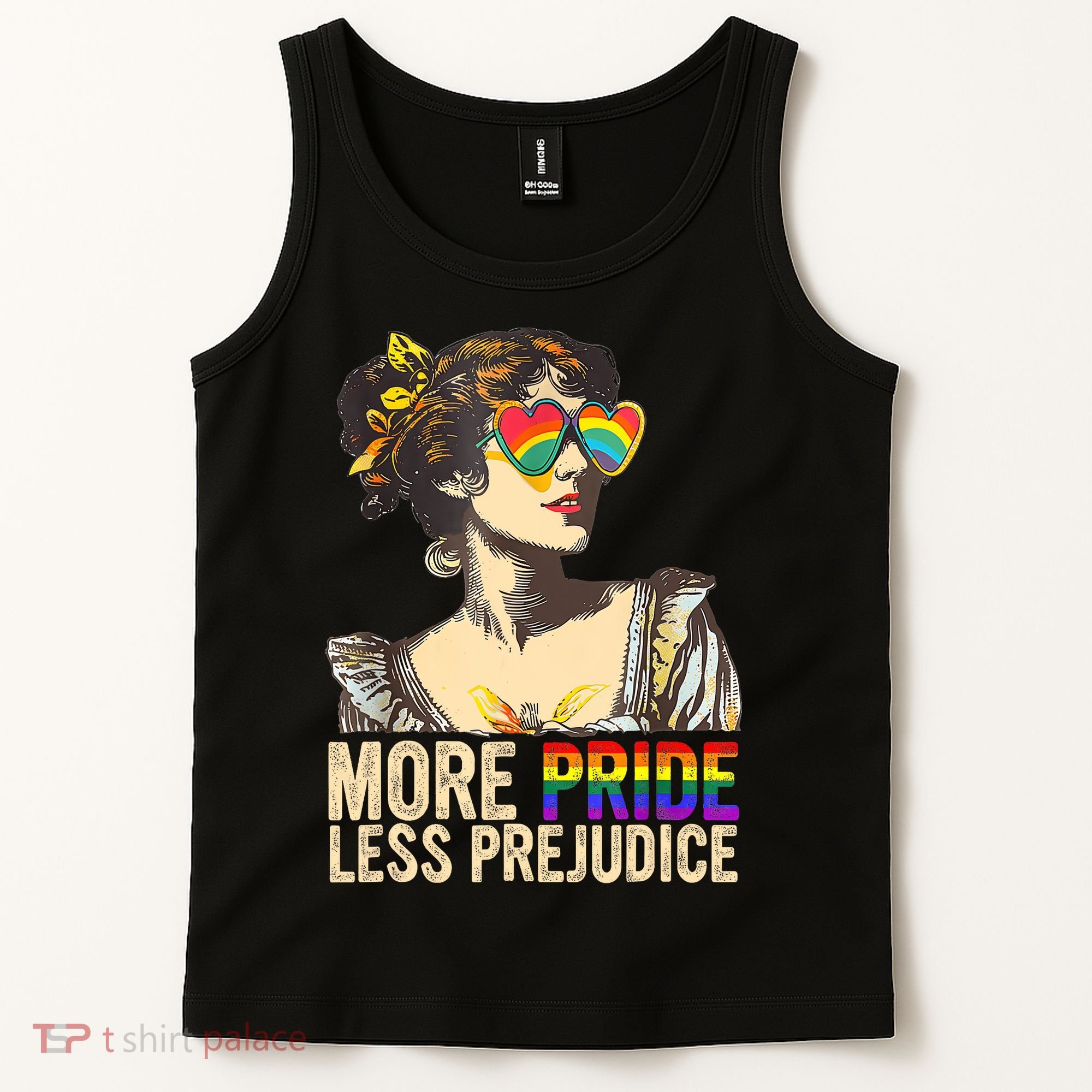 More Pride Less Prejudice Lgbtq Rainbow Tank Top