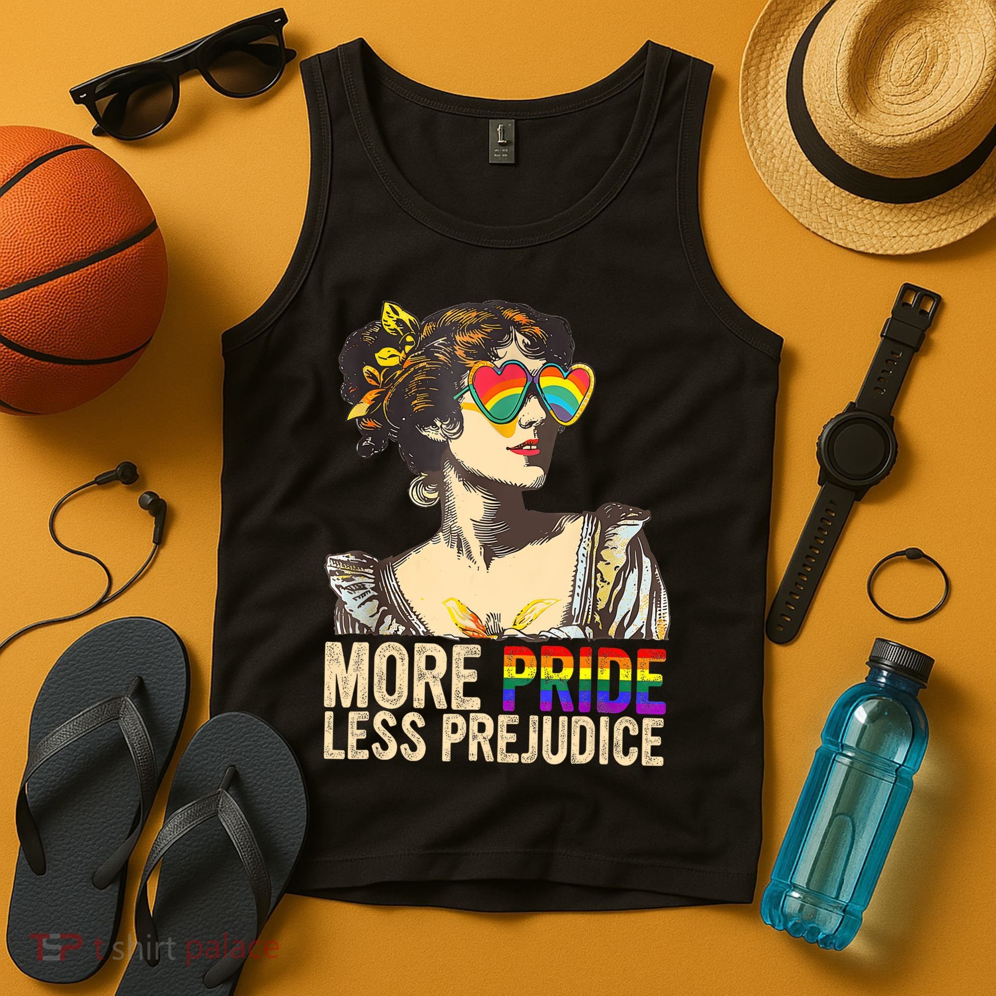 More Pride Less Prejudice Lgbtq Rainbow Tank Top