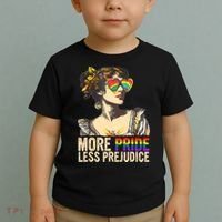 More Pride Less Prejudice Lgbtq Rainbow Toddler T-Shirt thumb 2