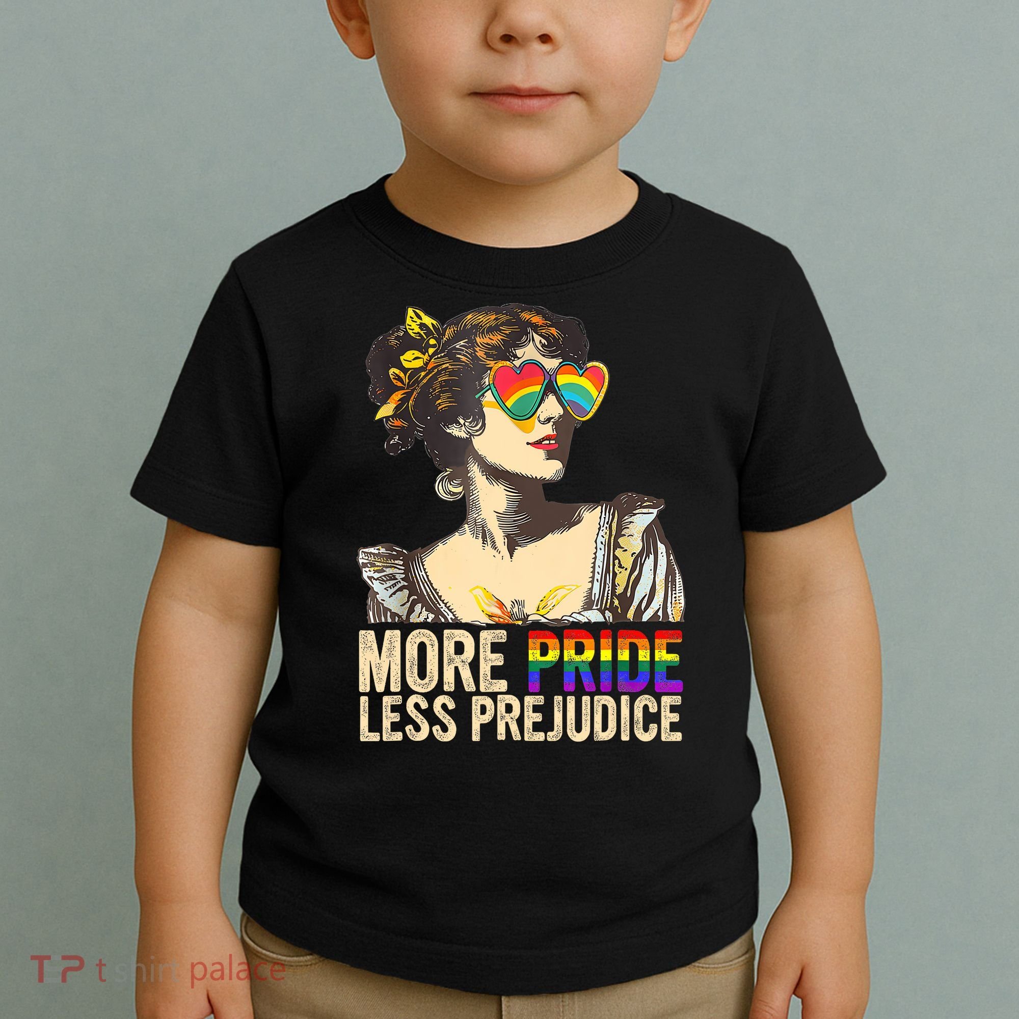 More Pride Less Prejudice Lgbtq Rainbow Toddler T-Shirt
