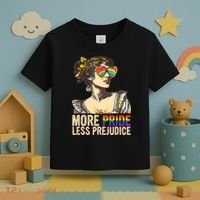 More Pride Less Prejudice Lgbtq Rainbow Toddler T-Shirt thumb 3