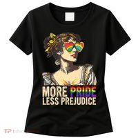 More Pride Less Prejudice Lgbtq Rainbow Women's T-Shirt thumb 0