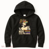 More Pride Less Prejudice Lgbtq Rainbow Kids Hoodie thumb 0