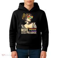 More Pride Less Prejudice Lgbtq Rainbow Kids Hoodie thumb 4