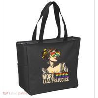 More Pride Less Prejudice Lgbtq Rainbow Tote Bag thumb 2