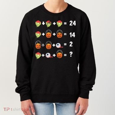 Math Puzzle Lazy DIY Halloween Costume Teacher Student Kids Women's Sweatshirt