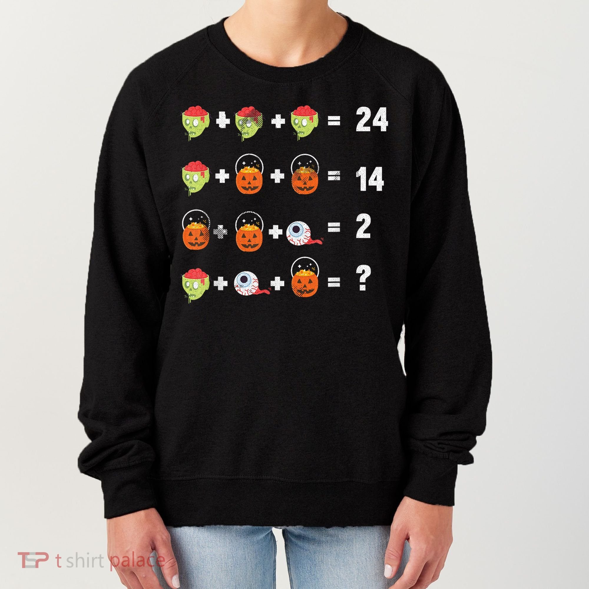 Math Puzzle Lazy DIY Halloween Costume Teacher Student Kids Women's Sweatshirt