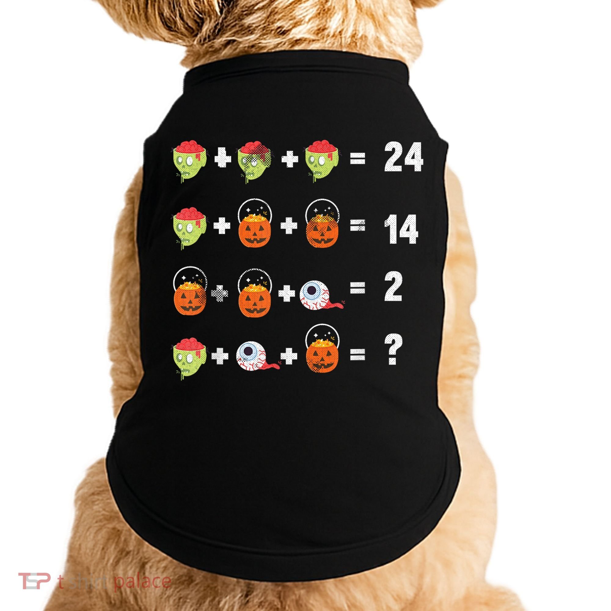 Math Puzzle Lazy DIY Halloween Costume Teacher Student Kids Doggie Tank