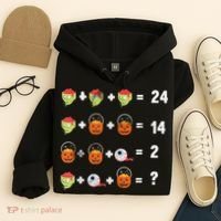 Math Puzzle Lazy DIY Halloween Costume Teacher Student Kids Hoodie thumb 4