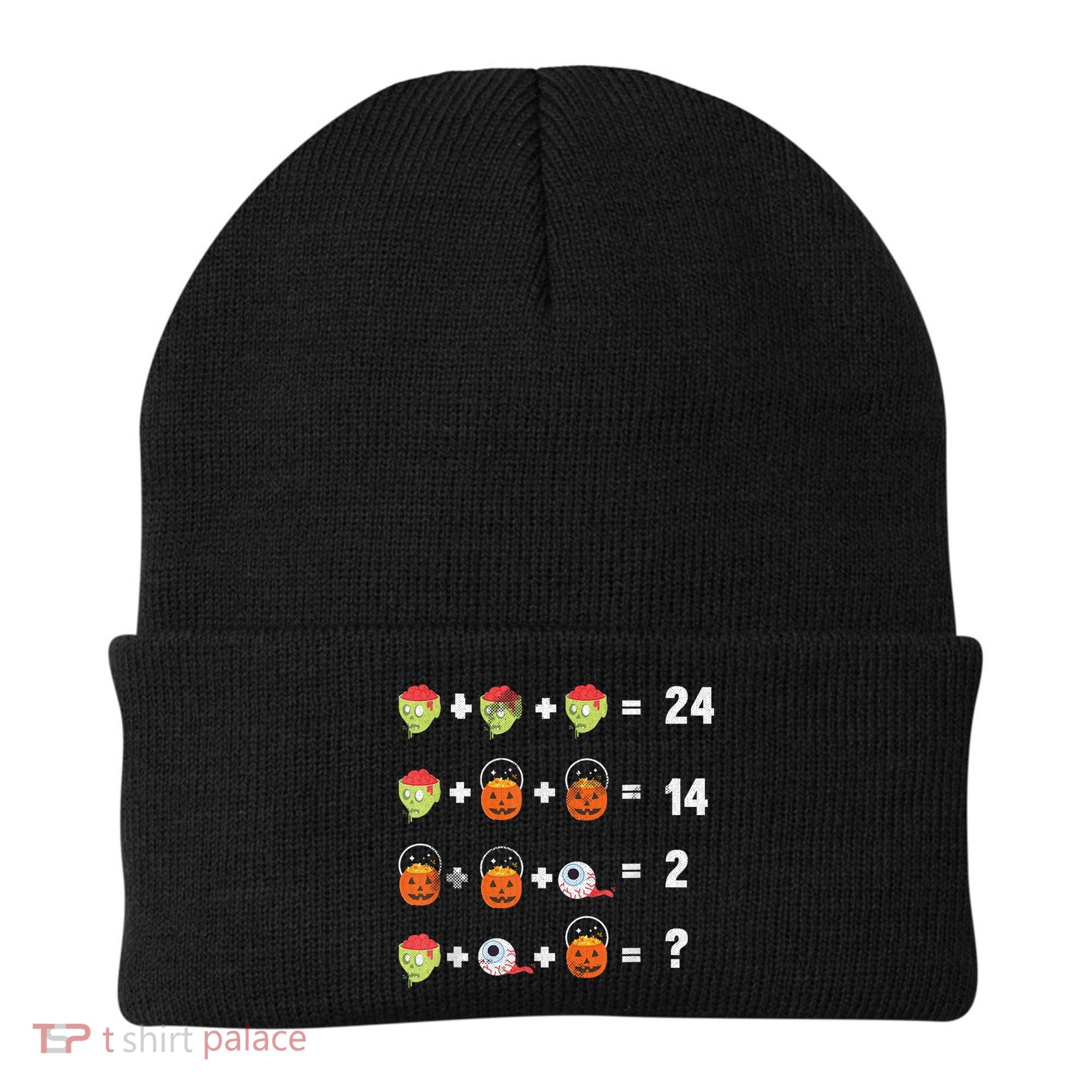 Math Puzzle Lazy DIY Halloween Costume Teacher Student Kids Beanie