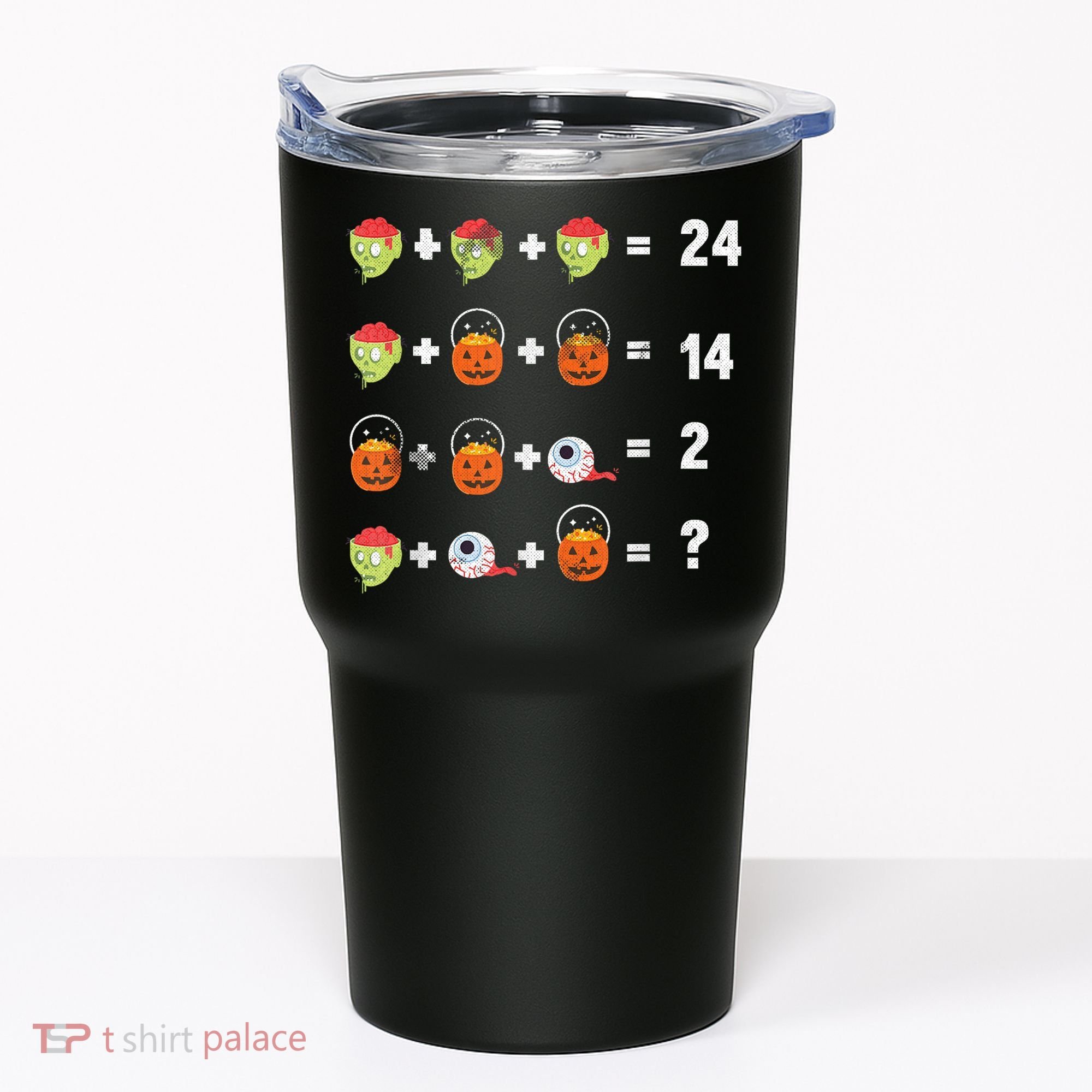 Math Puzzle Lazy DIY Halloween Costume Teacher Student Kids Tumbler