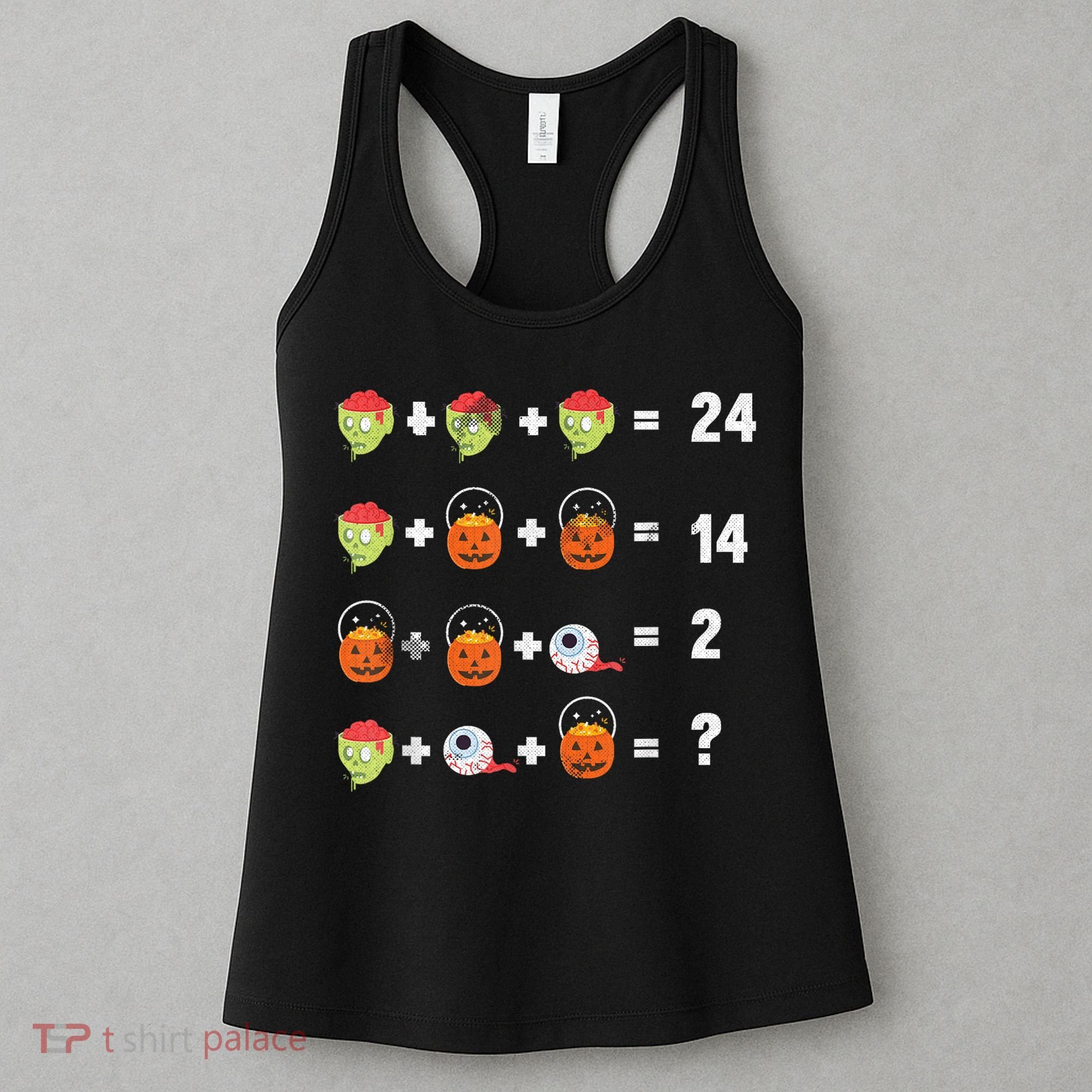 Math Puzzle Lazy DIY Halloween Costume Teacher Student Kids Women's Tank Top