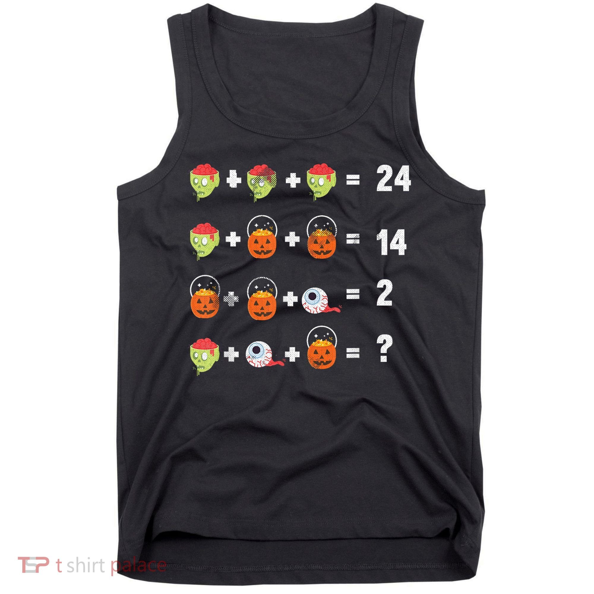 Math Puzzle Lazy DIY Halloween Costume Teacher Student Kids Tank Top