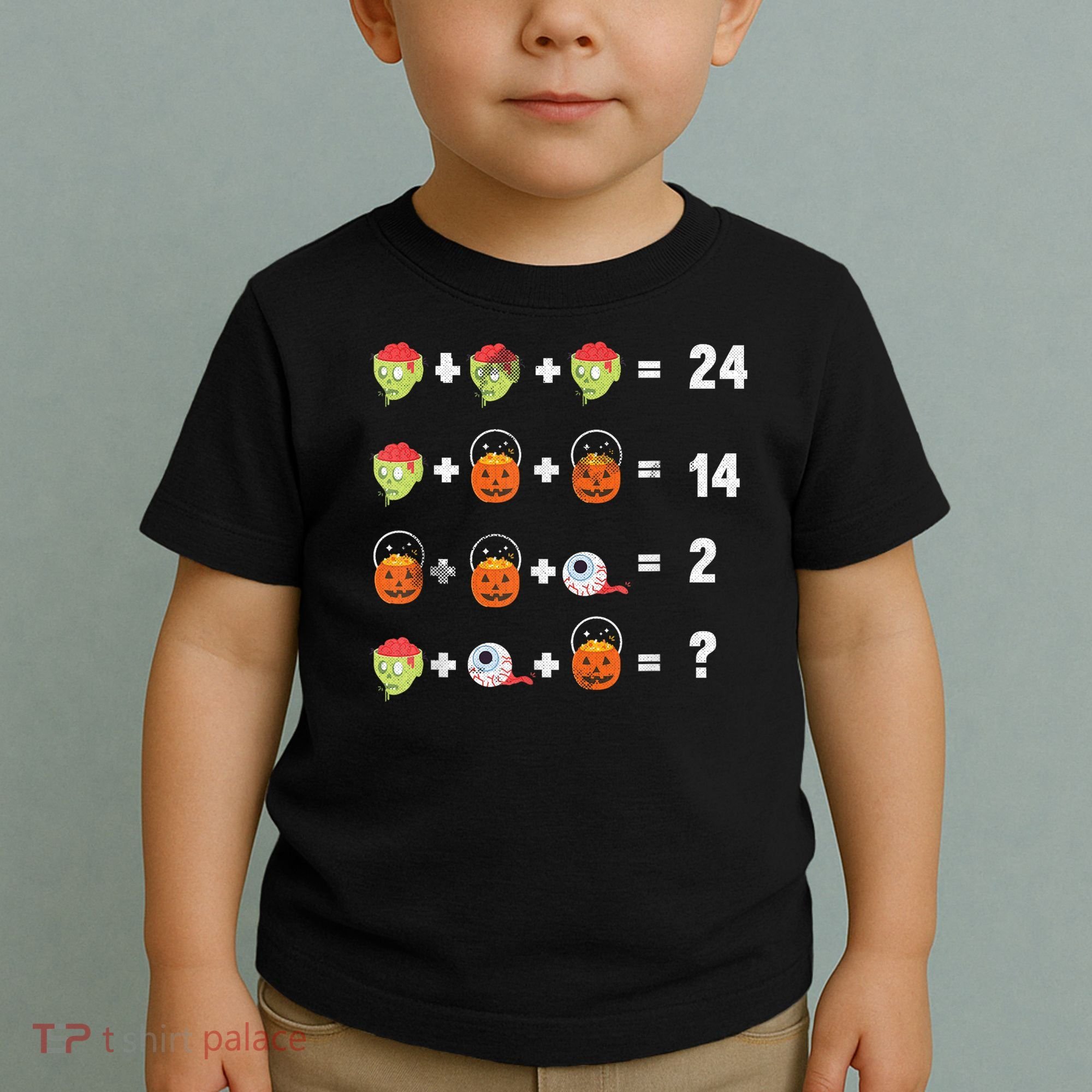 Math Puzzle Lazy DIY Halloween Costume Teacher Student Kids Toddler T-Shirt
