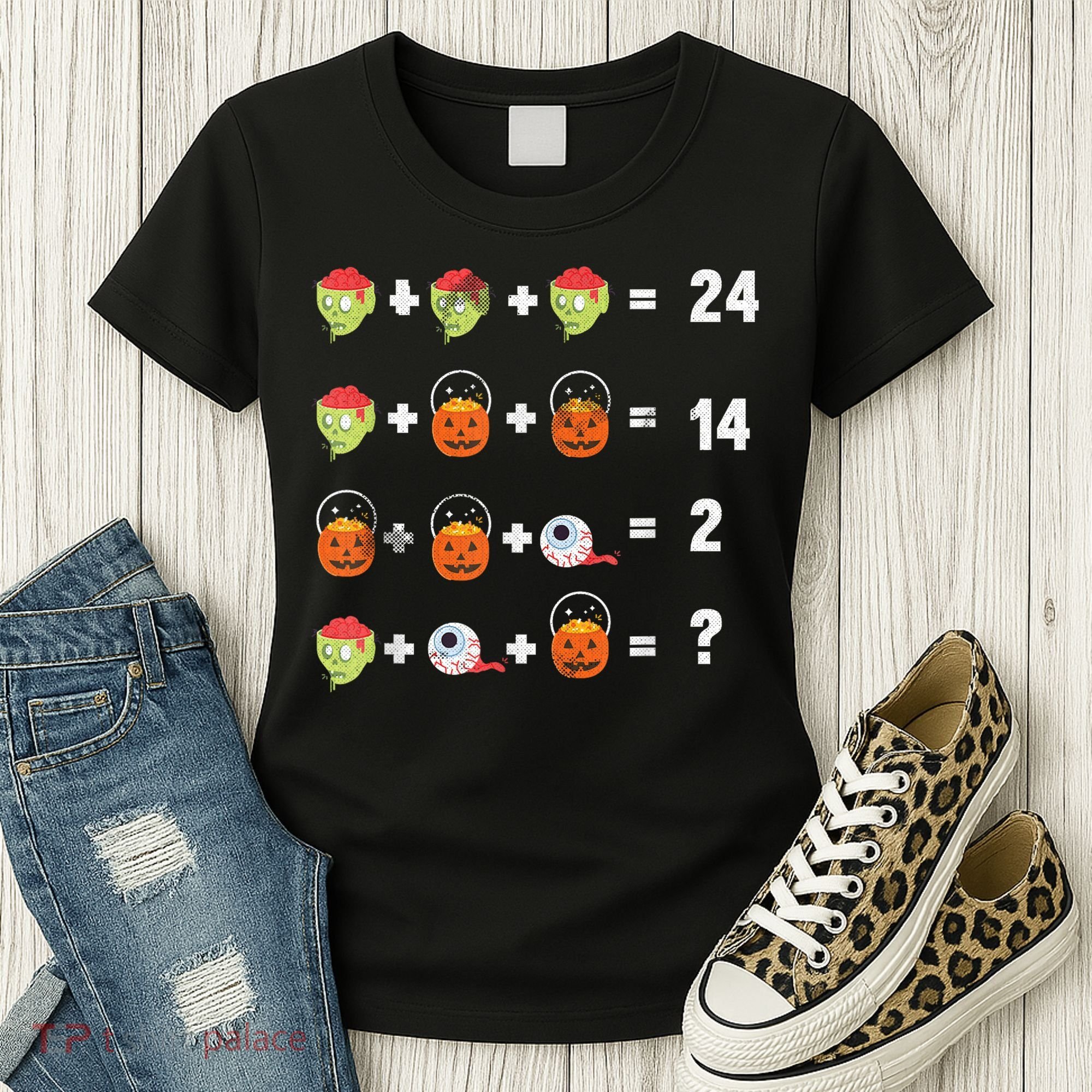 Math Puzzle Lazy DIY Halloween Costume Teacher Student Kids Women's T-Shirt