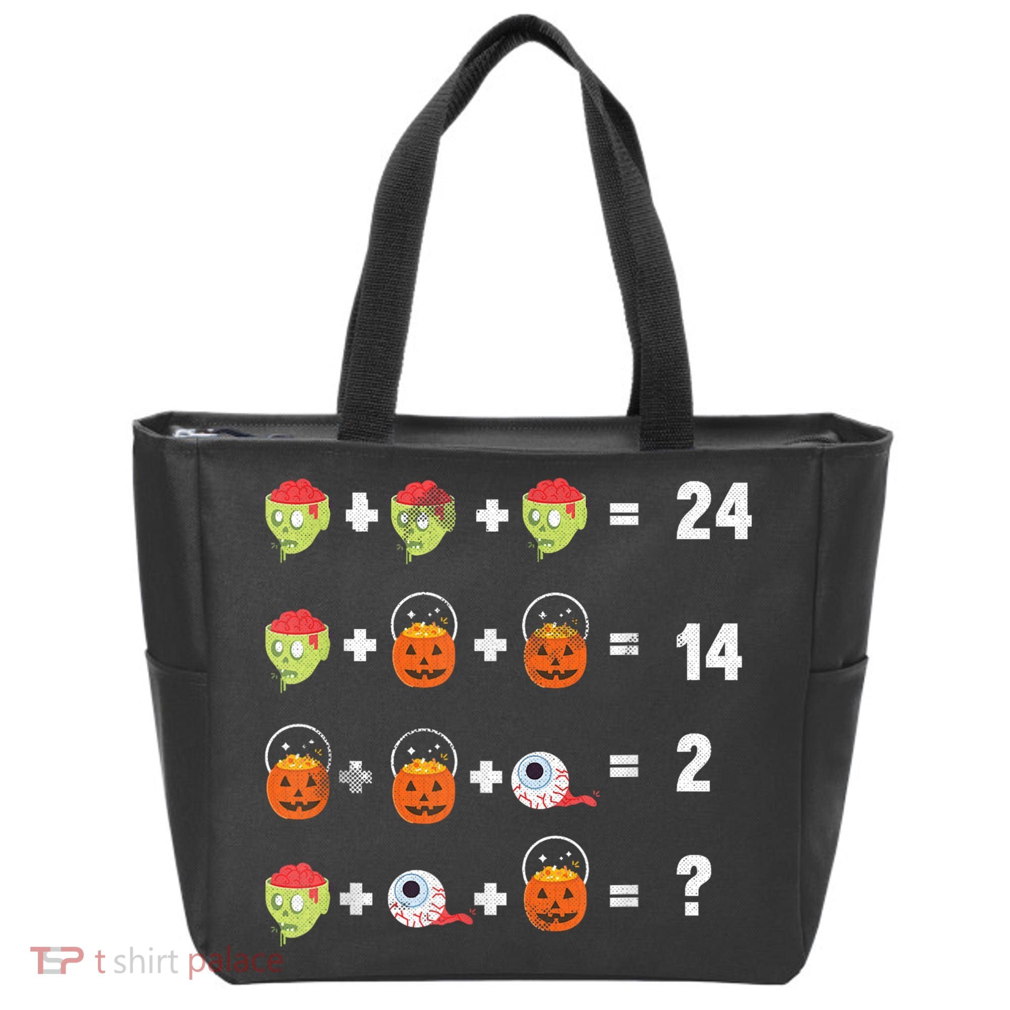 Math Puzzle Lazy DIY Halloween Costume Teacher Student Kids Tote Bag