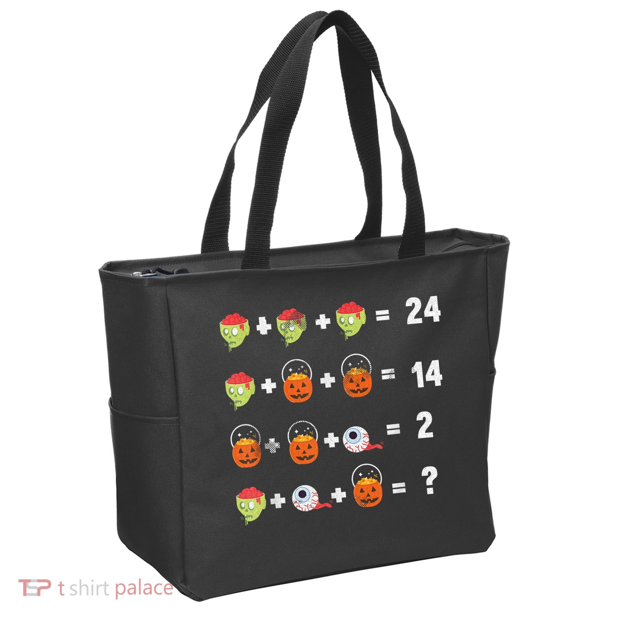 Math Puzzle Lazy DIY Halloween Costume Teacher Student Kids Tote Bag
