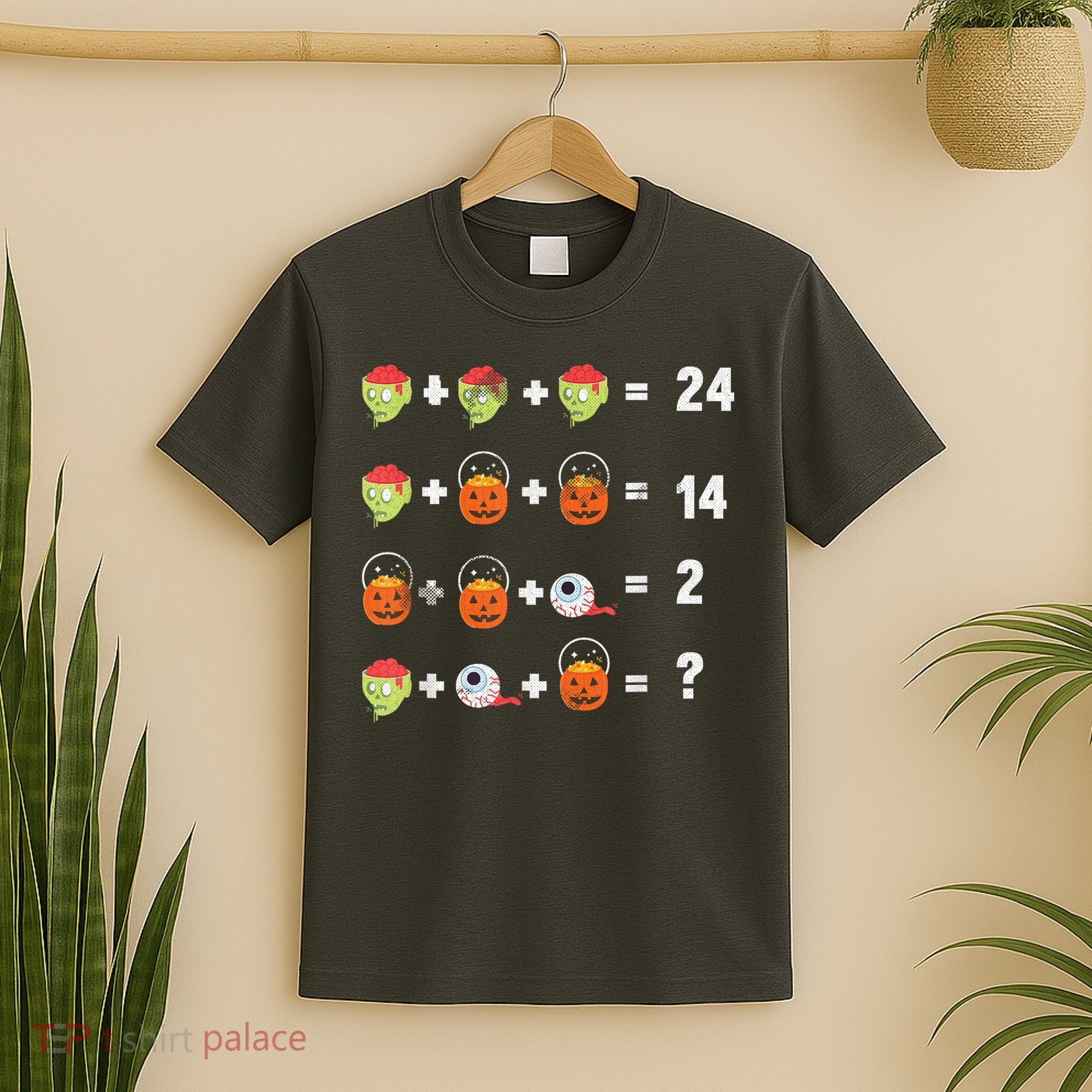 Math Puzzle Lazy DIY Halloween Costume Teacher Student Kids T-Shirt