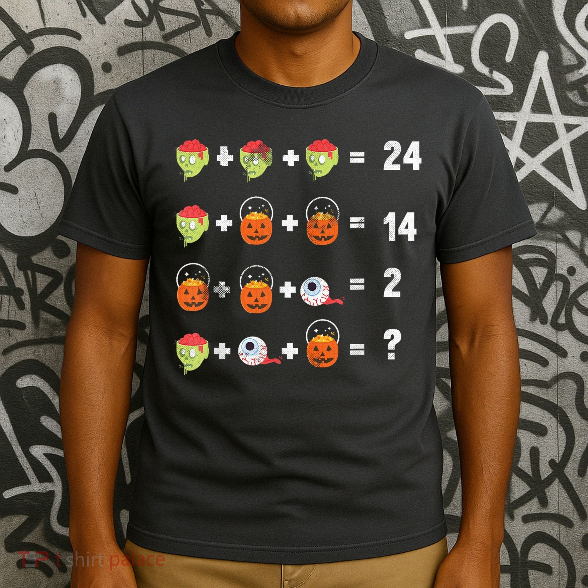 Math Puzzle Lazy DIY Halloween Costume Teacher Student Kids T-Shirt