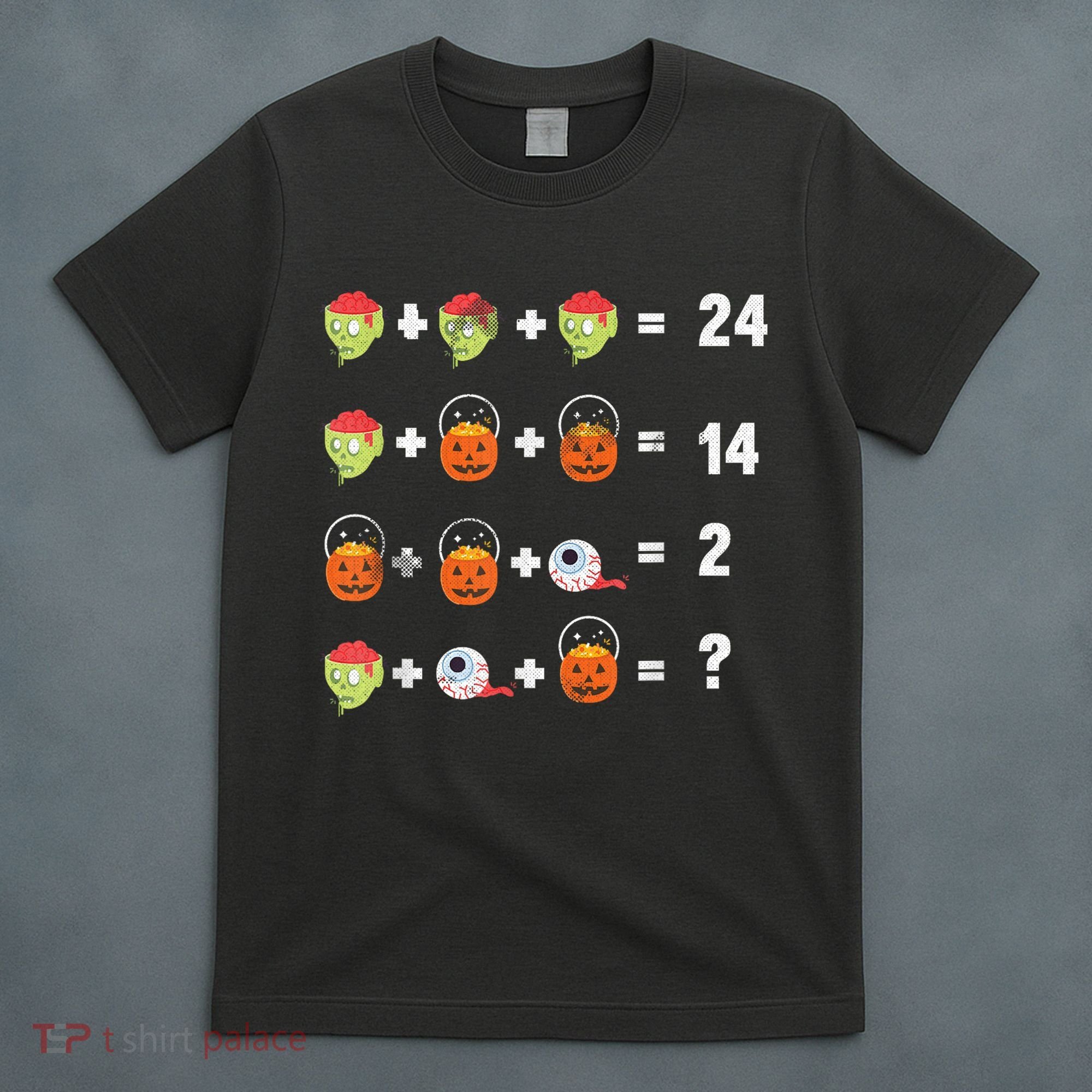 Math Puzzle Lazy DIY Halloween Costume Teacher Student Kids T-Shirt