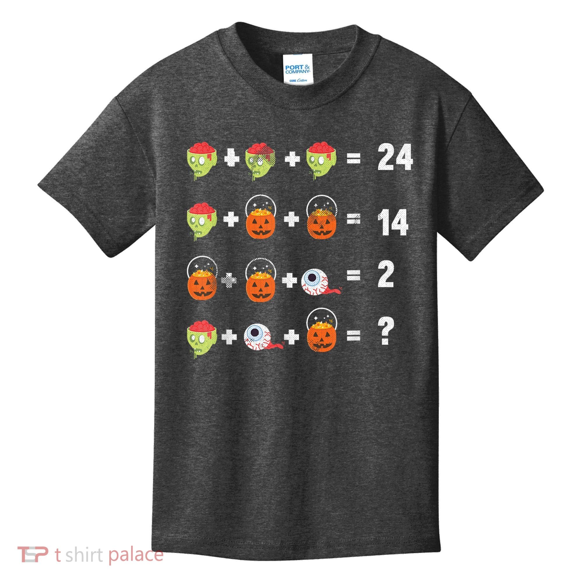 Math Puzzle Lazy DIY Halloween Costume Teacher Student Kids Kids T-Shirt