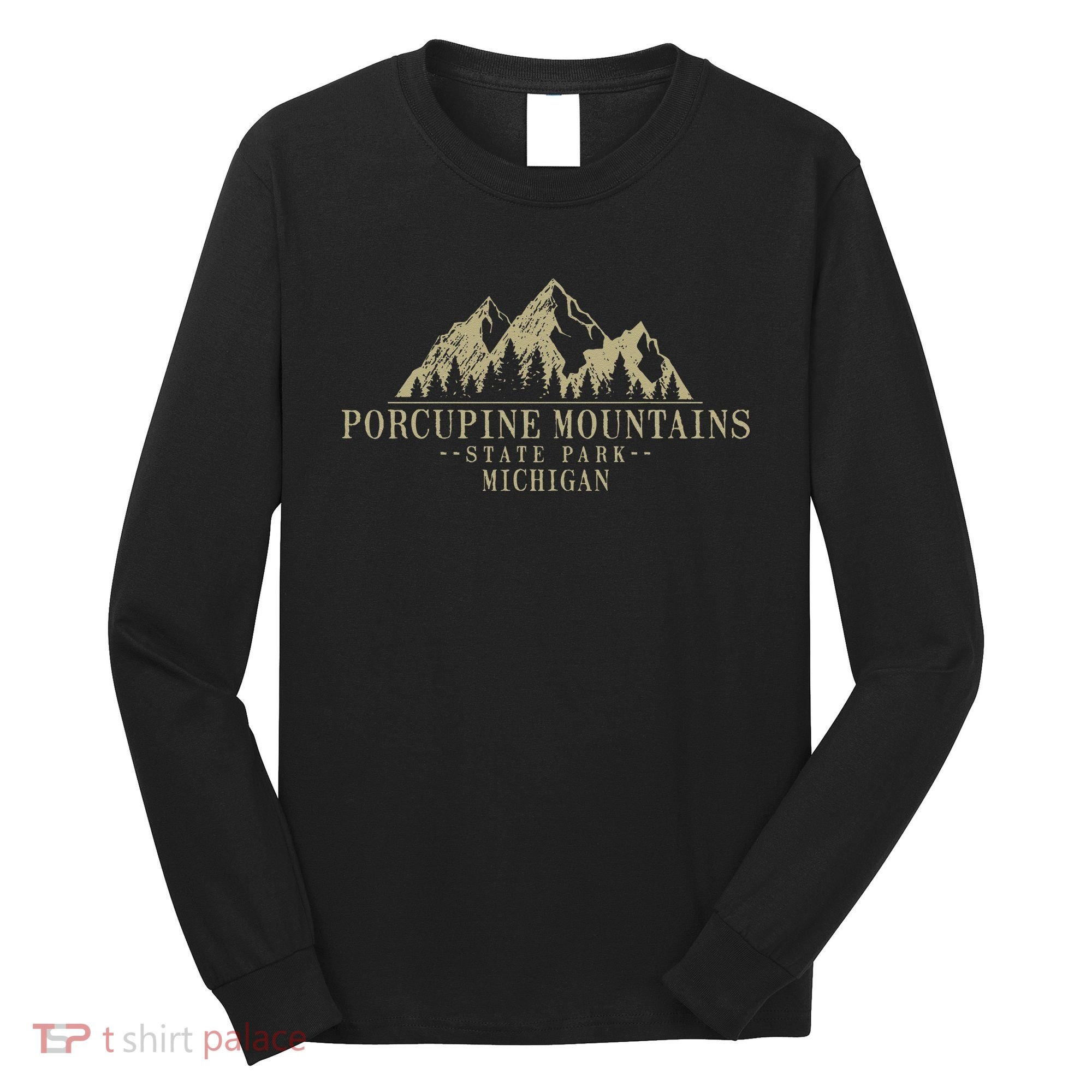 Michigan Porcupine Mountains State Park Long Sleeve Shirt