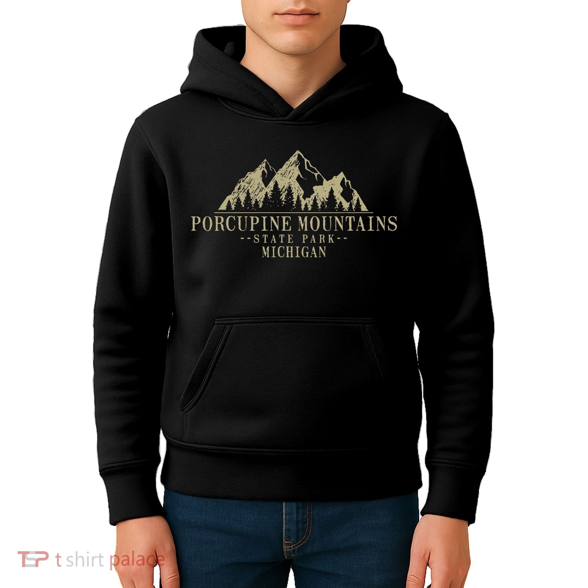 Michigan Porcupine Mountains State Park Kids Hoodie