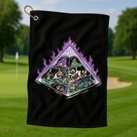Mushroom Pyramid Golf Towel thumb 1