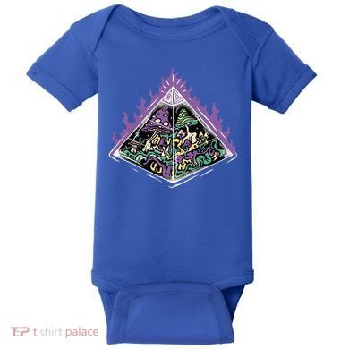 Mushroom Pyramid Baby Bodysuit