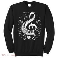 Musician Pianist Music Notes Keyboard Treble Clef Piano Sweatshirt thumb 0