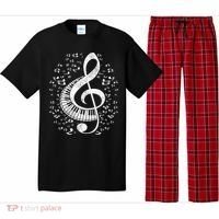Musician Pianist Music Notes Keyboard Treble Clef Piano Pajama Set thumb 0