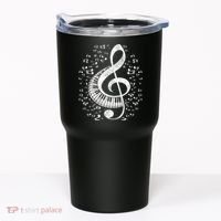 Musician Pianist Music Notes Keyboard Treble Clef Piano Tumbler thumb 0