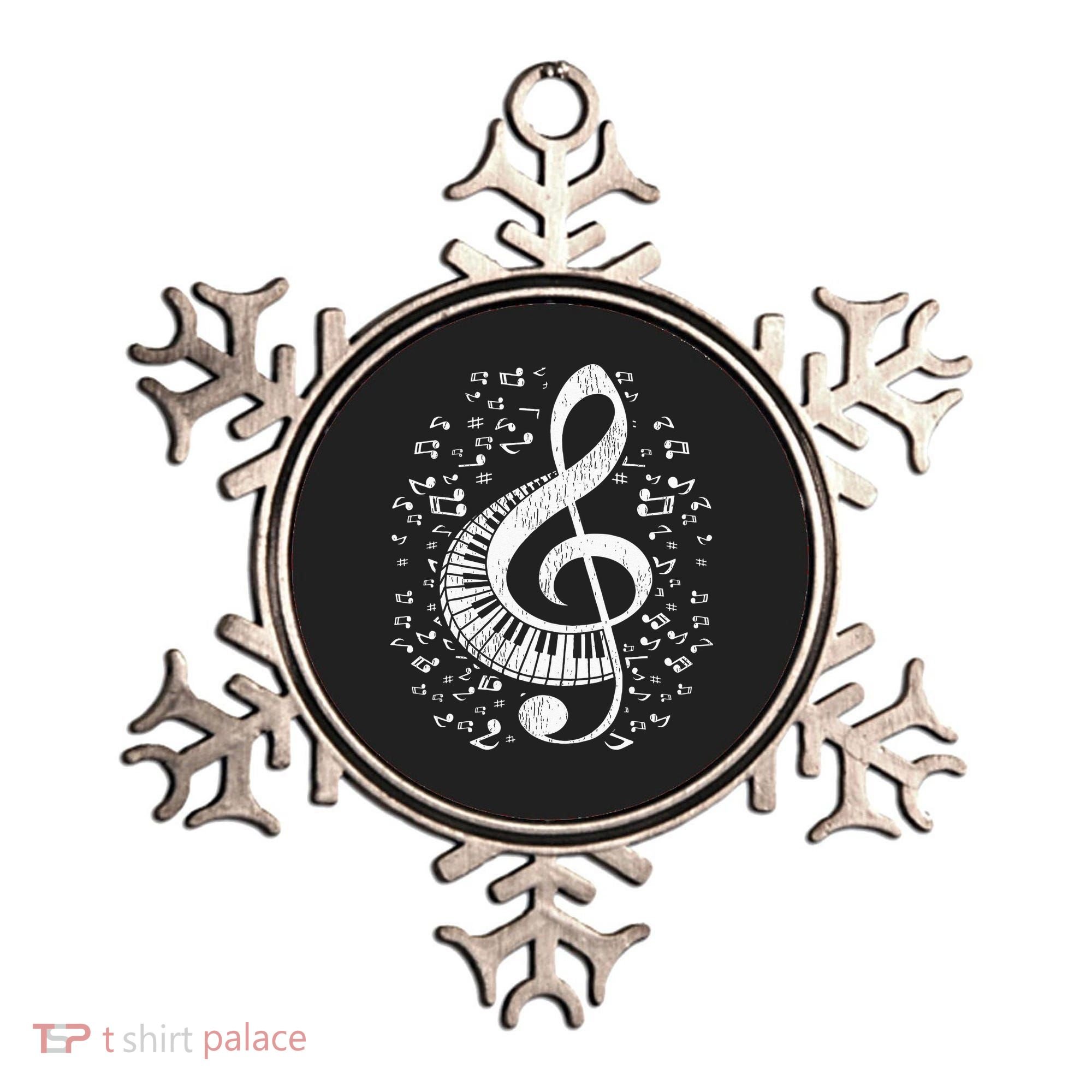 Musician Pianist Music Notes Keyboard Treble Clef Piano Ornament