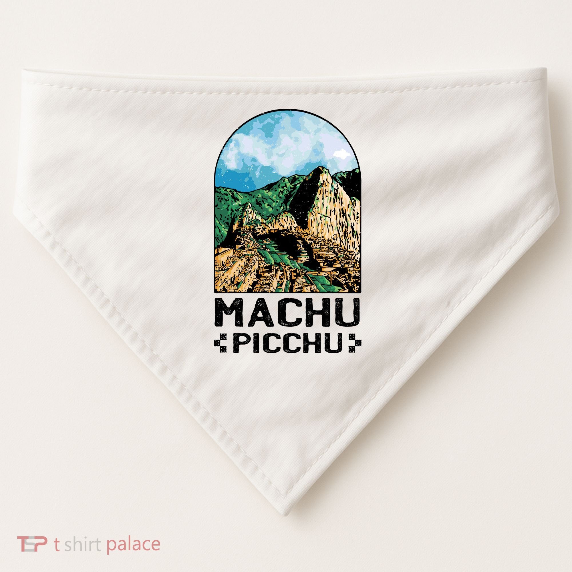 Machu Picchu USA-Made Doggie Bandana