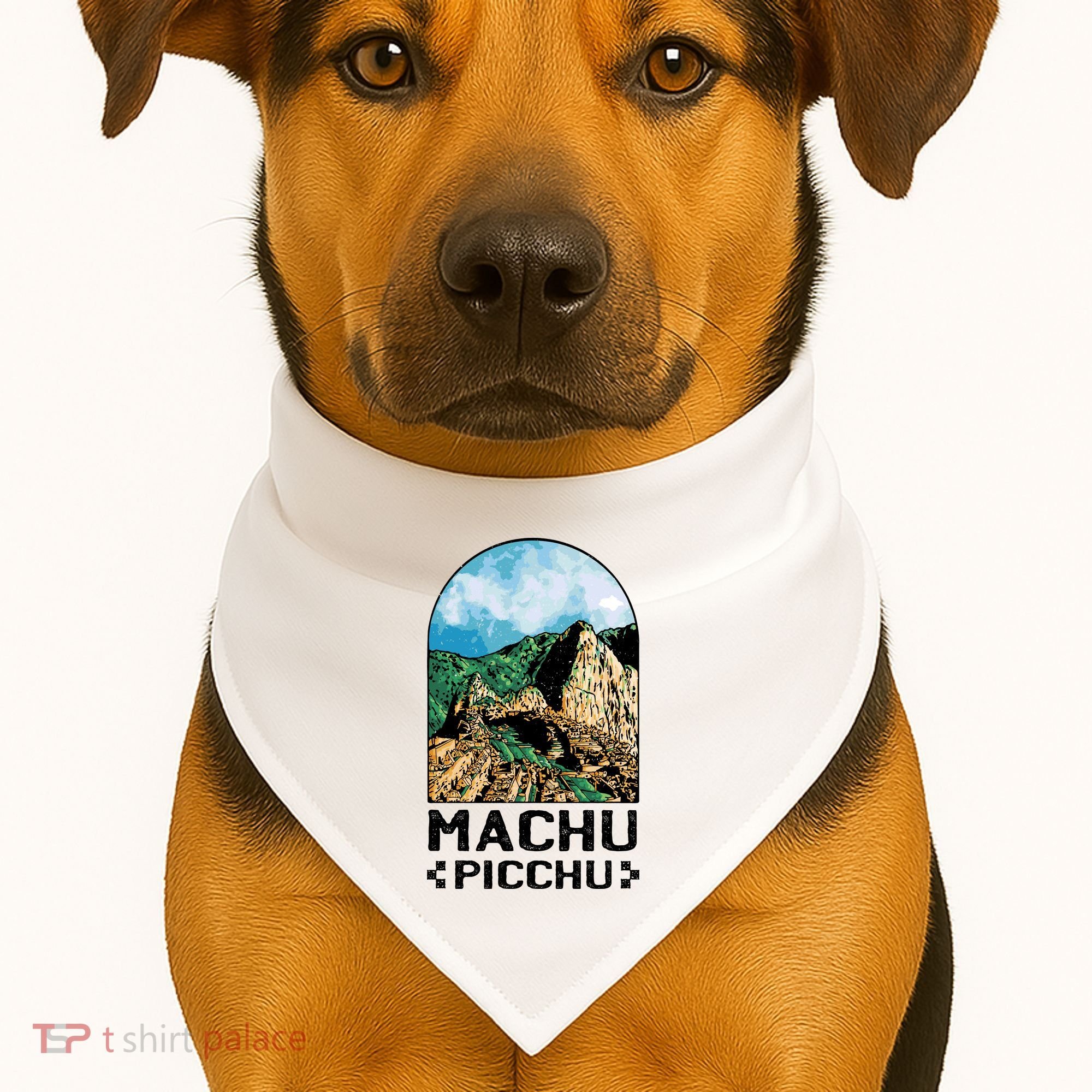 Machu Picchu USA-Made Doggie Bandana