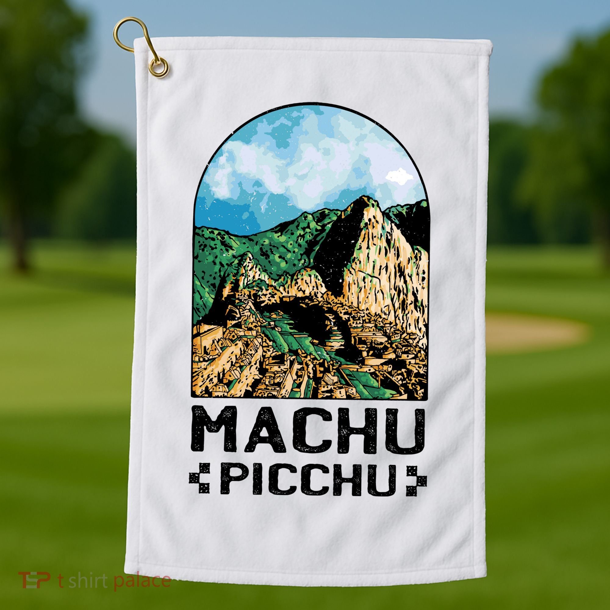 Machu Picchu Golf Towel