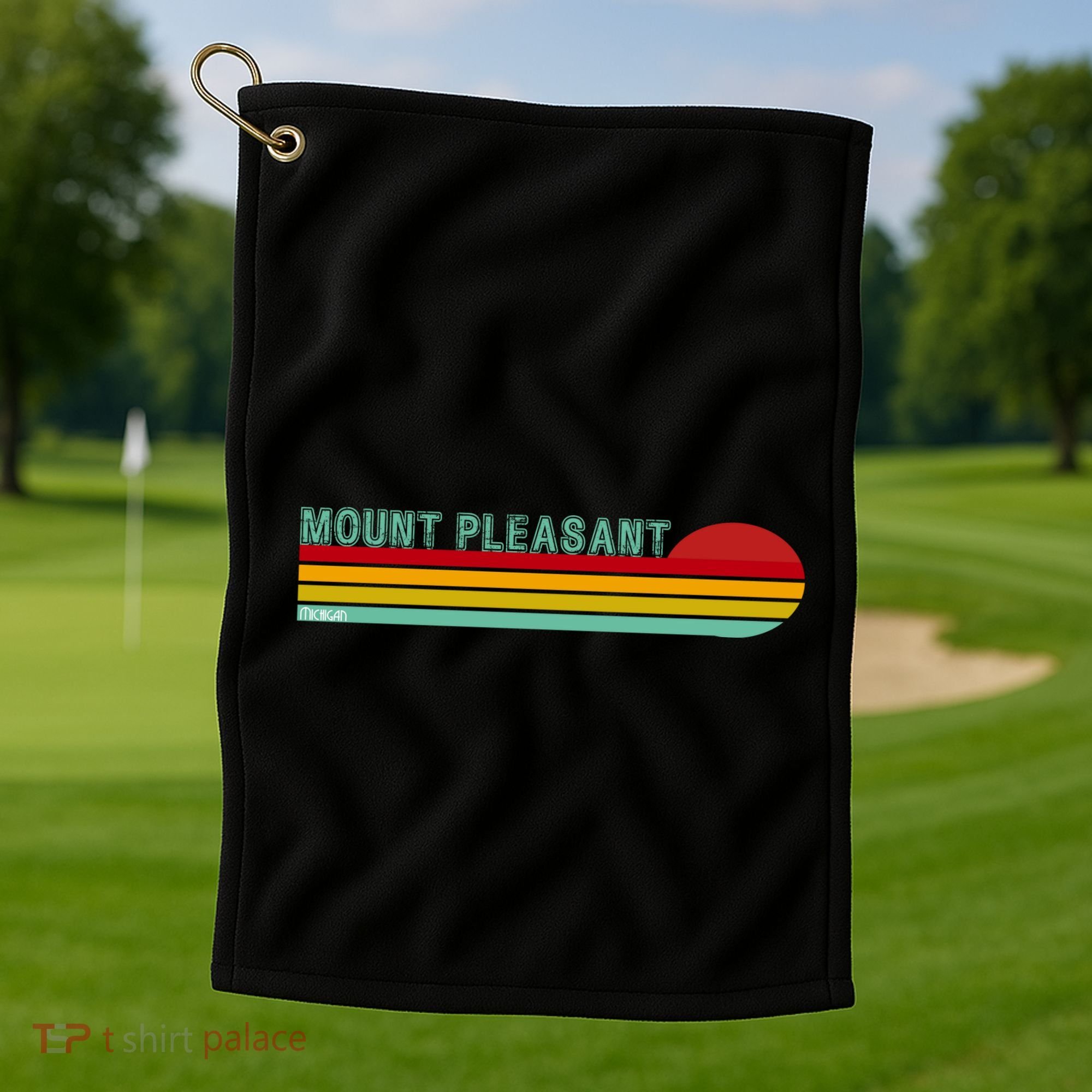 Mount Pleasant Michigan Golf Towel