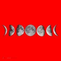 Moon Phases Santa Hat thumb 1