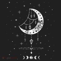 Moon Phases Magic Harmony Alchemy Astrology Gift Zone Performance Long-Sleeve T-Shirt thumb 2