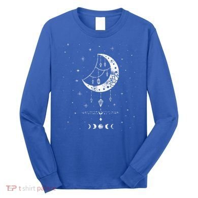 Moon Phases Magic Harmony Alchemy Astrology Gift Long Sleeve Shirt