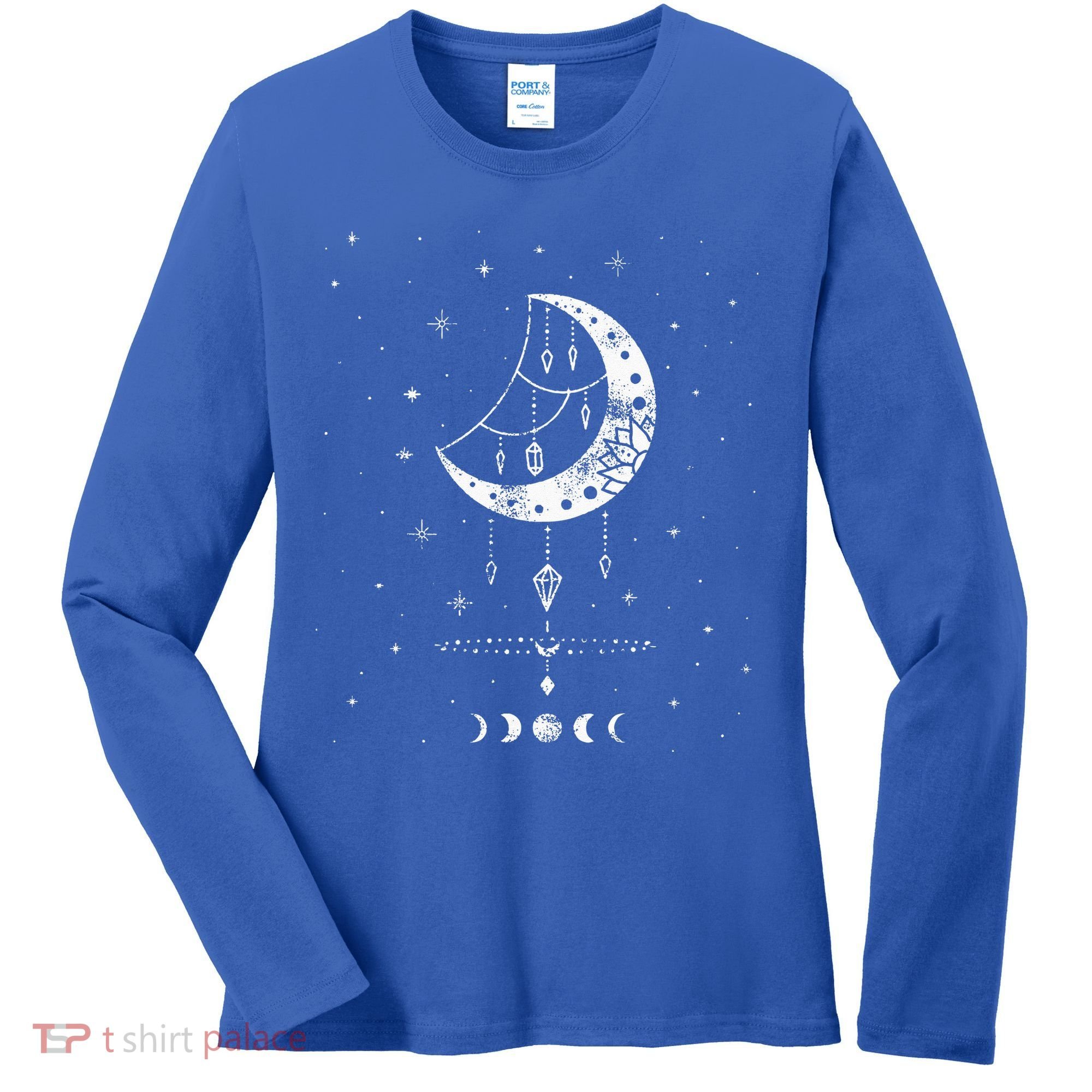 Moon Phases Magic Harmony Alchemy Astrology Gift Women's Long Sleeve Shirt
