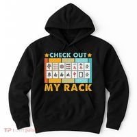 Mahjong Player Mahjong Lover Chinese Check Out My Rack Hoodie thumb 0