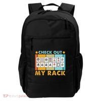 Mahjong Player Mahjong Lover Chinese Check Out My Rack Backpack thumb 0